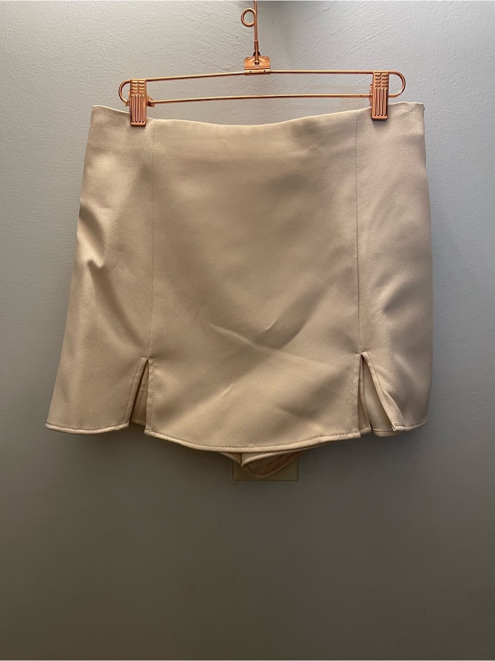 Women’s Cream Skort with Front Slits